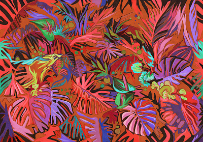 Фотообои JUNGLE 3, FLOWERS, Factura Фотообои JUNGLE 3, FLOWERS, Factura